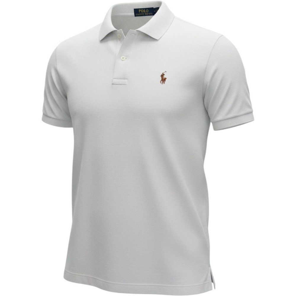 Polo Ralph Lauren Polo Shirt Mens Medium White Excellent Classic Fit Cotton
